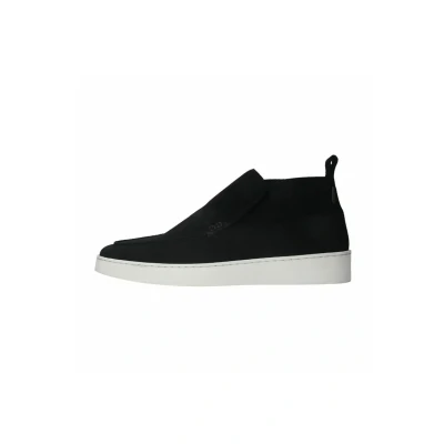 Afbeelding van Manfield Sneakers laag, Heren, Maat: 40, Schwarz Veloursleer