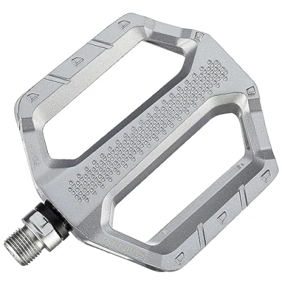 Afbeelding van Pedalen Shimano Pd ef202s Vlak Met Noppen Zilver