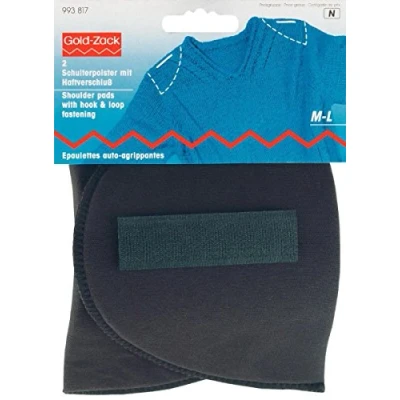 Afbeelding van Prym paulettes M L Halve Lune Klittenband Zwart 993817