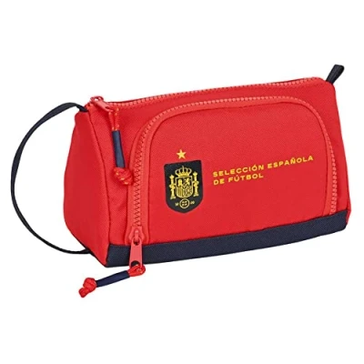 Afbeelding van Schoolpennenzak RFEF Rood Blauw (20 x 11 8.5 cm)