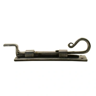 Afbeelding van Good in Style Deurgrendel 185mm &#039;Haak&#039; gebogen Pewter