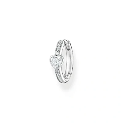 Afbeelding van Thomas Sabo Dames Creole 925 Zilver Zirkonia One Size Wit 88481143