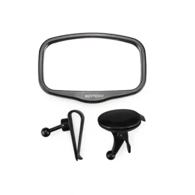 Afbeelding van EZI MIRROR MINI Auto spiegel baby met klem en zuignap klein formaat bevestig op ruit of aan zonneklep