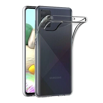 Afbeelding van AICEK beschermhoes compatibel met Samsung Galaxy A71, transparante siliconen voor A71 (6,7 inch)
