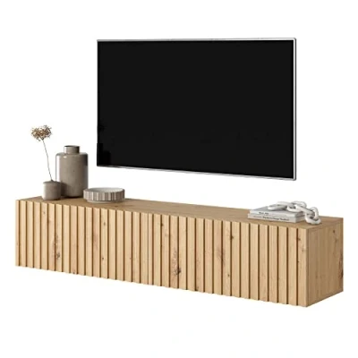 Afbeelding van Selsey Telire RTV kast 138,6 cm Eiken artisan latten