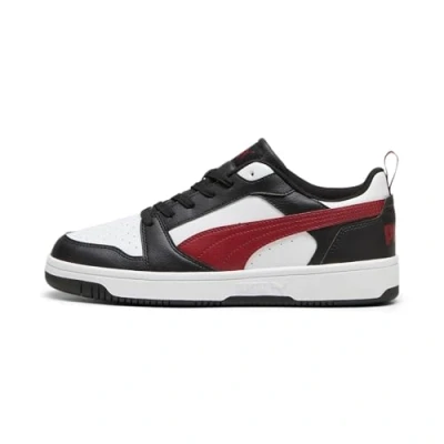 Afbeelding van Puma Rebound Sneakers laag, Maat: 44.5, White/intense red/black Kunststof