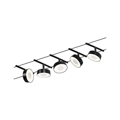 Afbeelding van Paulmann WS DC Circle Kabelsysteem compleet Zwart (mat), Chroom