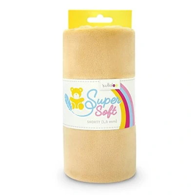 Afbeelding van kullaloo Supersoft pluche stof Shorty in vele kleuren, poollengte 1,5 mm, EN 71 3 &amp; 9 gecertificeerd (beige)