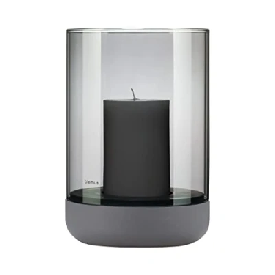 Afbeelding van Blomus windlicht Calma steel gray L