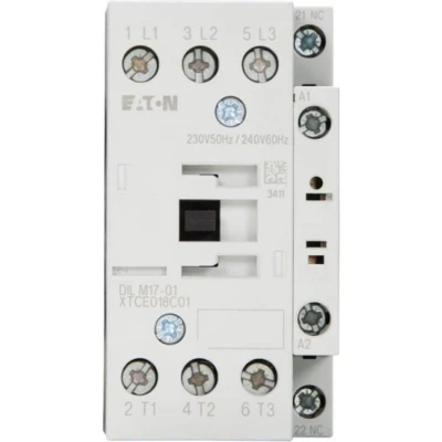 Afbeelding van Eaton DILM17 01(230V50HZ,240V60HZ) Contactor 3x NO 7.5 kW 230 V/AC 18 A 1 stuk(s)
