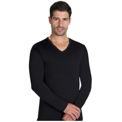 Afbeelding van YSABEL MORA Thermisch shirt Heren, zwart.
