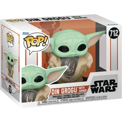 Afbeelding van Pop Star Wars: Mandalorian Din Grogu with Armor Funko #712