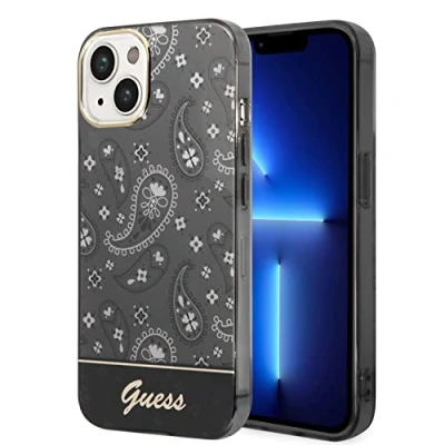 Afbeelding van Guess TPU Back Cover Telefoonhoesje voor Apple iPhone 14 Plus Bescherm je Telefoon met Kleur Zwart &amp; Materiaal