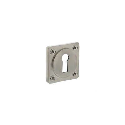 Afbeelding van Intersteel Sleutelplaat Basic vierkant nikkel mat 37x37x5 mm