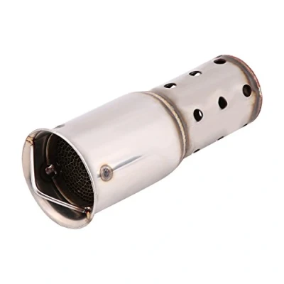 Afbeelding van uitlaatdemper 51 mm universele motorfiets geluiddemper DB Killer zilver (B)