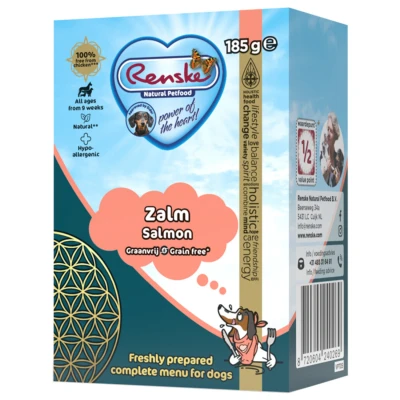 Afbeelding van Renske Vers Graanvrij Tetrapack 185 g Hondenvoer Zalm