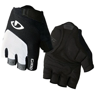 Afbeelding van Giro Bravo Gel fietshandschoenen wit/zwart Handschoenmaat S
