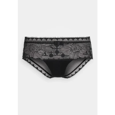 Afbeelding van Chantelle dames Shorty van mesh met kant in de kleur Zwart, maat: 38