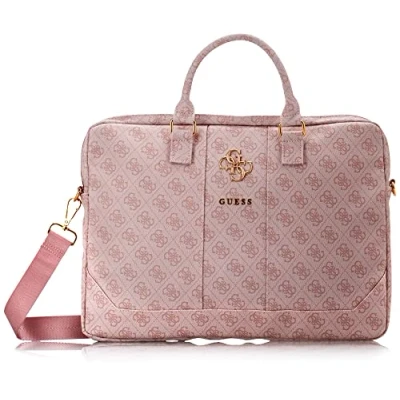 Afbeelding van Guess geschikt voor 7 inch PU Leather Heuptas Wallet bag Big 4G Logo Roze