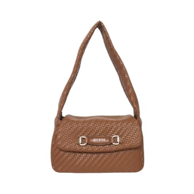 Afbeelding van GUESS Francy Flap Shoulder Bag Cognac, Cognac
