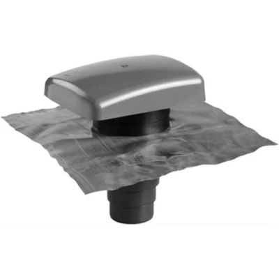 Afbeelding van Ubbink rioolontluchtingspan grijs RVT 200 met loodslab 0171966