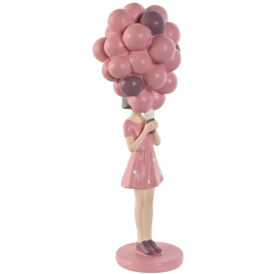 Afbeelding van Decoratieve figuren Home ESPRIT Roze Mauve chica 11 x 11,7 32 cm