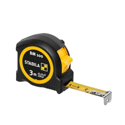 Afbeelding van Stabila BM100cm+inch 19569 Rolmaat 3 m ABS