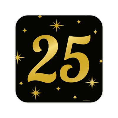Image de Plaque de porte 25 ans Classy 50x50cm