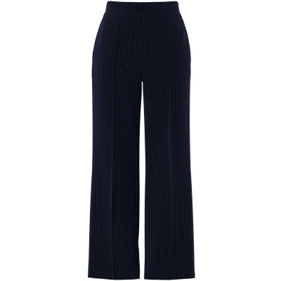 Afbeelding van Pieces Broek Pcbozzy Hw Wide Striped Pants Noos 17130407 Sky Captain/pinstripe Dames Maat XL