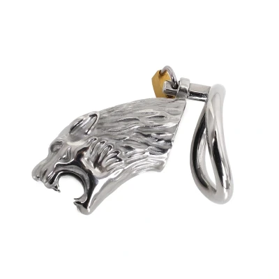 Afbeelding van Cock Cage Lion Zilver