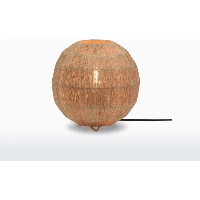 Afbeelding van GOOD&amp;MOJO Tafellamp Iguazu Jute Ø25cm Bruin