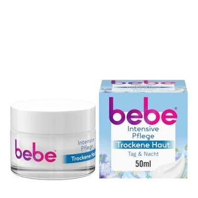 Afbeelding van bebe intensieve verzorging (50 ml), rijke gezichtscrème voor de droge huid met avocado olie en sheaboter, vochtinbrengende crème 24 uur hydratatie, veganistisch