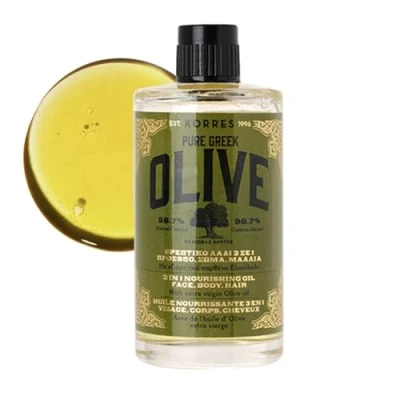 Image de Korres Kf Huile Olive 3en1 Visage Corps Chev.100ml