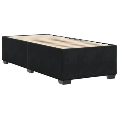 Afbeelding van vidaXL Bedframe fluweel zwart 90x190 cm
