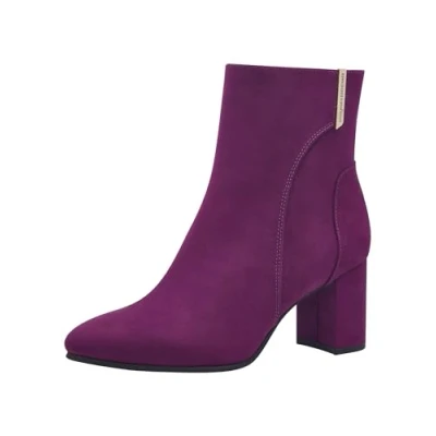 Afbeelding van Marco Tozzi BY Guido Maria Kretschmer Korte laarzen, Dames, Maat: 36, Grape Textiel