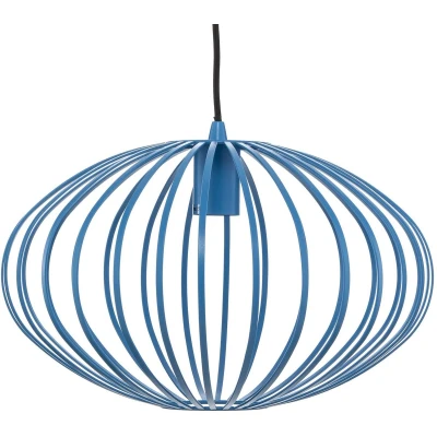 Afbeelding van Lindby hanglamp 1licht IJzer E27 blauw