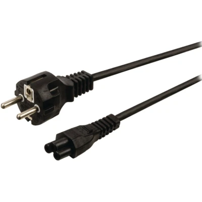 Afbeelding van Voedingskabel Netsnoer Schuko C5 &#039;Mickey Mouse&#039; Zwart 1,8m