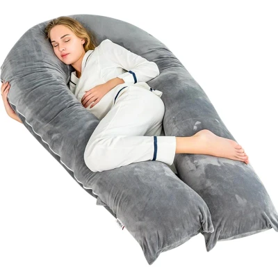 Afbeelding van Strex Zwangerschapskussen XXL 280cm Afneembare Hoes Zijslaapkussen / Body Pillow Lichaamskussen Voedingskussen