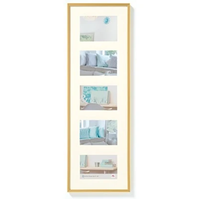 Image de walther design cadre photo or 5X 10x15 cm galerie avec passe partout, plastique New Lifestyle KV515G