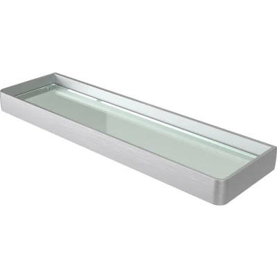 Afbeelding van Haceka Aline Planchet Glas Geborsteld Aluminium 46cm wordt vertaald naar het Nederlands als: Hace...