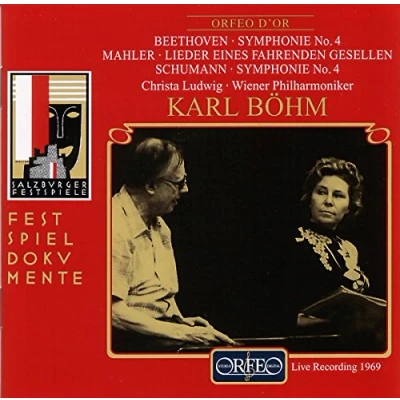 Afbeelding van Christa Ludwig, Wiener Philharmoniker, Karl Böhm Beethoven: Symphonie No. 4/Schumann: 4/Mahler: Lieder (CD)