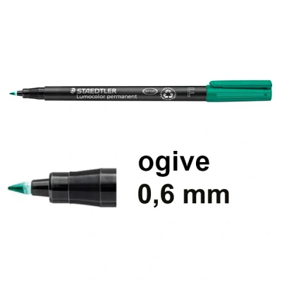 Image de Staedtler Lumocolor Permanent 0.6 F Groen