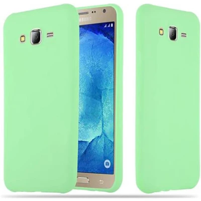 Afbeelding van Cadorabo Hoesje geschikt voor Samsung Galaxy J7 2015 in CANDY PASTEL GROEN Beschermhoes gemaakt van flexibel TPU silicone Case Cover