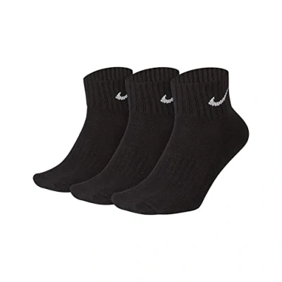 Afbeelding van Nike Value Cotton Cushion Quarter Sportsokken Maat 34 Unisex zwart/wit 38