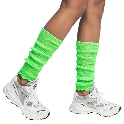 Afbeelding van Boland Beenwarmers Basic neon groen Groen,Neon Volwassenen Vrouwen Hippie 80&#039;s &amp; 90&#039;s Disco