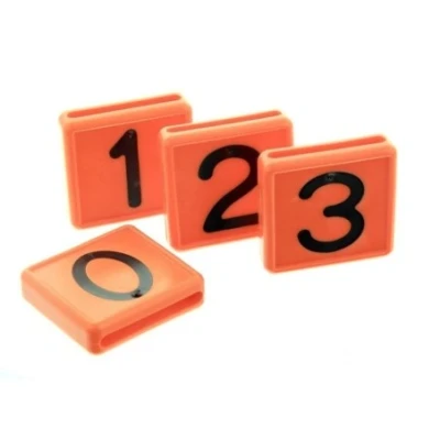 Afbeelding van Kokernummer oranje 10 stuks nr. 6/9