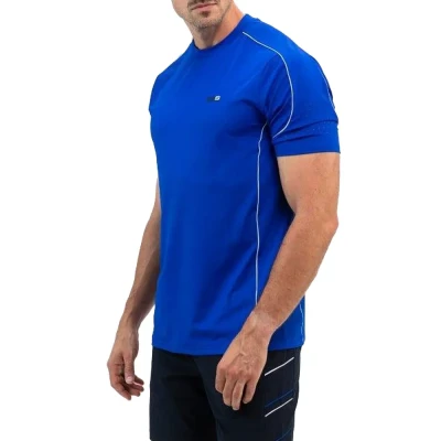 Afbeelding van Sjeng Sports Brayen Tennisshirt Heren Blue Neon S