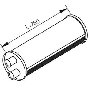Afbeelding van DINEX 80447 Middendemper 840