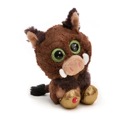 Afbeelding van GLUBSCHIS pluche dier Boar Truffle Fluffle, 25 cm, wit, zacht pluche, schattig om te knuffelen, spelen, voor kinderen en volwassenen, een geweldig cadeau idee