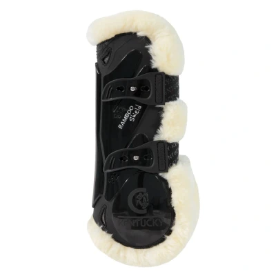 Image de Kentucky Horsewear Protèges Tendons Bamboo Elastic Vegan Sheepskin Noir M